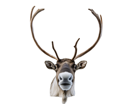 a reindeer with antlers