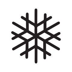 Black and White Snowflake Illustration: A simple yet intricate depiction of the geometric symmetry found in snowflakes, ideal for winter-themed designs or creative projects focused on nature’s beauty