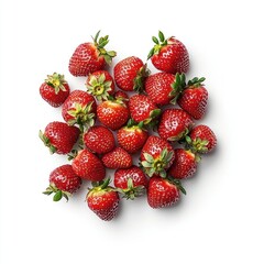 A Collection Of Fresh Ripe Red Strawberries