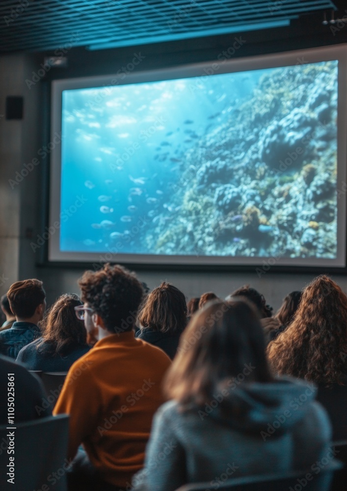 Poster modern lecture on marine science inclusive education in a technology-driven environment