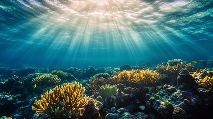 coral reef in the sea