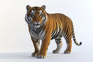 Obraz premium Beautiful tiger - isolated on white background