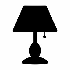 The Table Lamp black and white image for illustration.