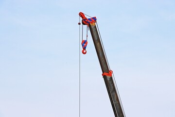 Contruction truck crane lifting hook