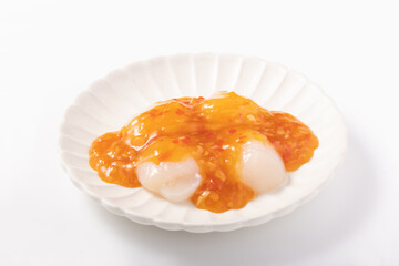 ホタテ貝柱　チリソースかけ