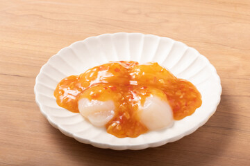 ホタテ貝柱　チリソースかけ