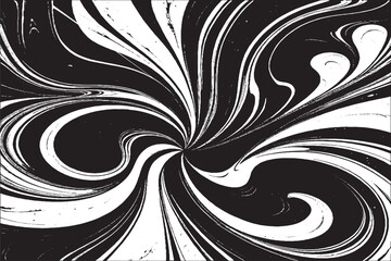 Fototapeta premium Abstract Swirl Vector: Black and White Marble Texture Design