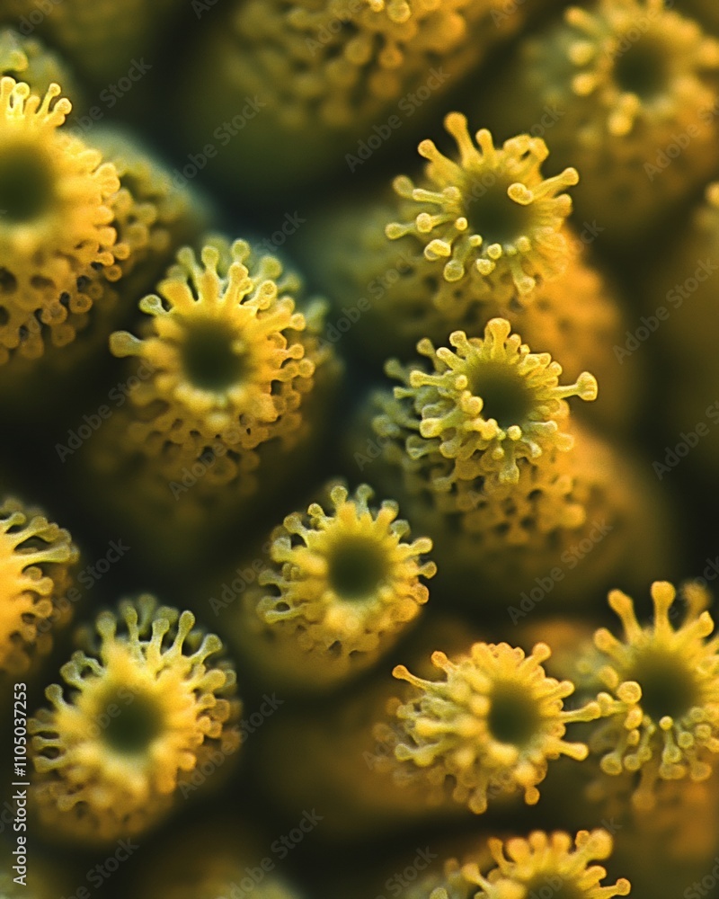 Poster Fibonacci Day Close-Up of Broccoli Florets in Natural Fibonacci Sequence - Ideal for Thanksgiving, Earth Day