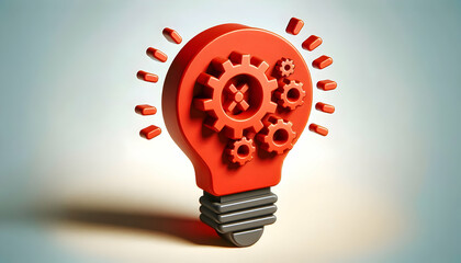 Bulb  idea A red 3D cartoon-style light bulb icon with gear symbols inside, representing technical solutions fo4.jpg