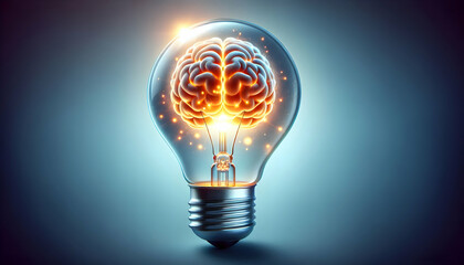 Bulb  idea A light bulb with a brain glowing inside, symbolizing bright ideas and intellectual power coming tog1.jpg