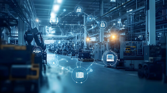 Smart Factory, Automated Production Line with Networked Systems and IoT Integration