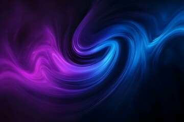 Fototapeta premium Swirling Shapes of Vibrant Blue and Purple Hues
