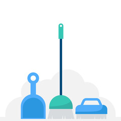 Cleaning Tools Illustration