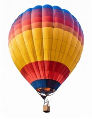 Obraz premium Hot air balloon on a white background with space for your text.