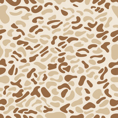 Brown Leopard print pattern animal seamless.	