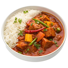 Fototapeta premium Vindaloo isolated on transparent background