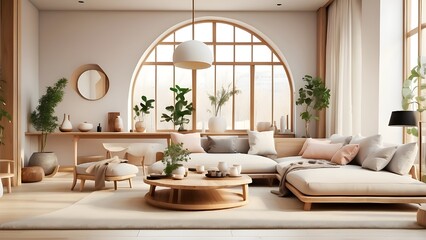 modern living room with fireplace