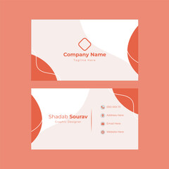 Monochrome Business Card with Sleek Font