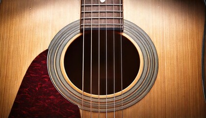 Fototapeta premium Acoustic Guitar Detail 