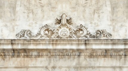 Obraz premium Pediment architectural background, ancient architecture, historical building forms.