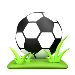 Fototapeta premium 3D Football Illustration