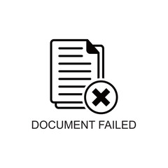 document failed icon , data icon