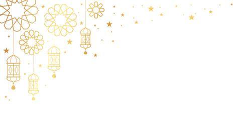 Eid mubarak Design. Eid al-Fitr, Eid al-Adha decoration background.  Vector illustration © Haysahara