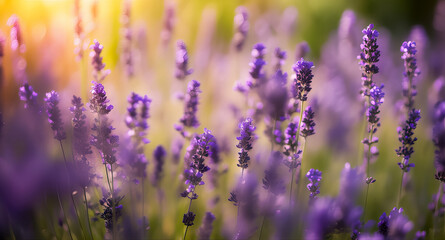 Lavender Flowers in Bloom with Soft Purple Hues
