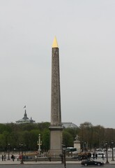 Obraz premium Luxor Obelisk at Place de la Concorde in Paris, France