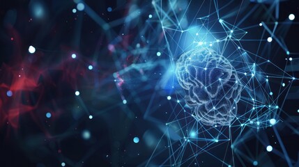 background Artificial intelligence, web technology, with advanced concepts.