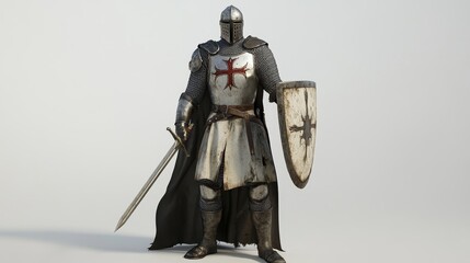 medieval knight in armour