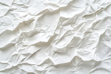 Obraz premium Textured White Crumpled Poster on Billboard Canvas - Abstract Space for Your Message