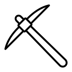 Hoe Vector Line Icon Design