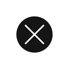 Blocked icon Vector flat thin line illustration