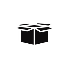 Box icon Vector flat thin line illustration
