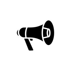 Bullhorn icon Vector flat thin line illustration