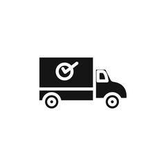 Delivery icon Vector flat thin line illustration