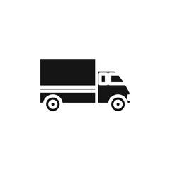 Delivery Van icon Vector flat thin line illustration