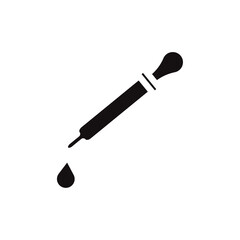 Dropper icon Vector flat thin line illustration