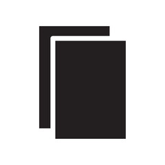 Duplicate icon Vector flat thin line illustration