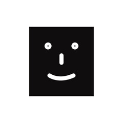 Face id icon Vector flat thin line illustration