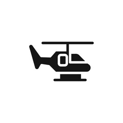 Helicopter icon Vector flat thin line illustration