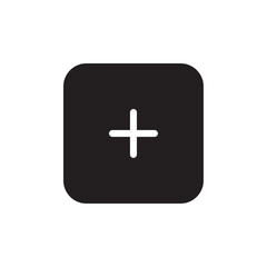 Hospital sign icon Vector flat thin line illustration