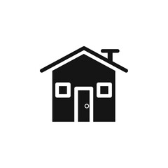 House icon Vector flat thin line illustration