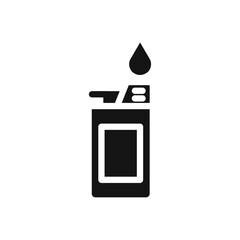 Lighter icon Vector flat thin line illustration
