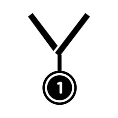 Medal icon Vector flat thin line illustration