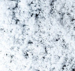 A snowy landscape with a lot of snow on the ground