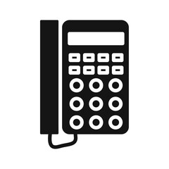 Telephone icon Vector flat thin line illustration
