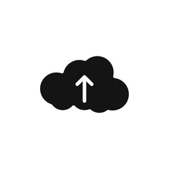 Upload to Cloud icon Vector flat thin line illustration