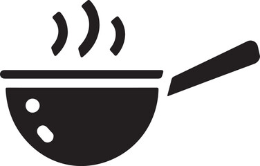 Saucepan icon vector on white background, Saucepan icon
